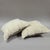 Rustic Pair of Quality White Fur Pillows Feather Down Filled For Sale - Image 3 of 9