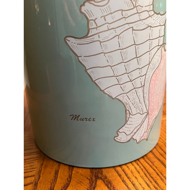 Late 20th Century Late 20th Century Coastal Ice Bucket With Sea Shell For Sale - Image 5 of 5