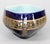 De Sarreguemines Antique Neoclassical French Sarreguemines Majolica Cobalt Blue & Gilt Oval Centerpiece Bowl For Sale - Image 4 of 10