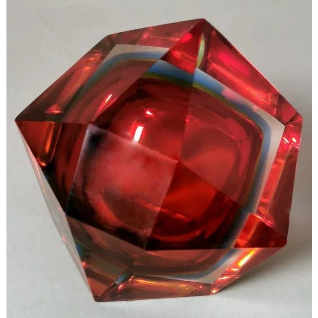 Mandruzzato Style Murano Ashtray "Vetro Sommerso" For Sale - Image 10 of 12