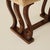 Wood Italian Art Deco Stools With Wavy Dark Wood Legs, a Pair, 1940's For Sale - Image 7 of 9