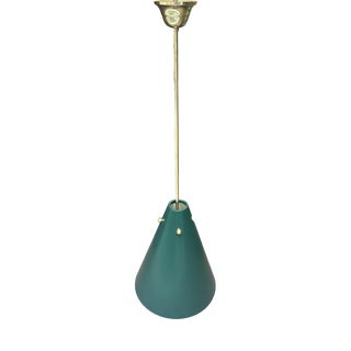 Brass Cone Chandelier, 1970s For Sale