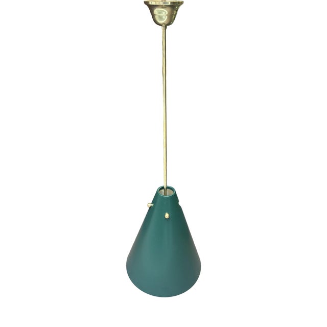 Brass Cone Chandelier, 1970s For Sale