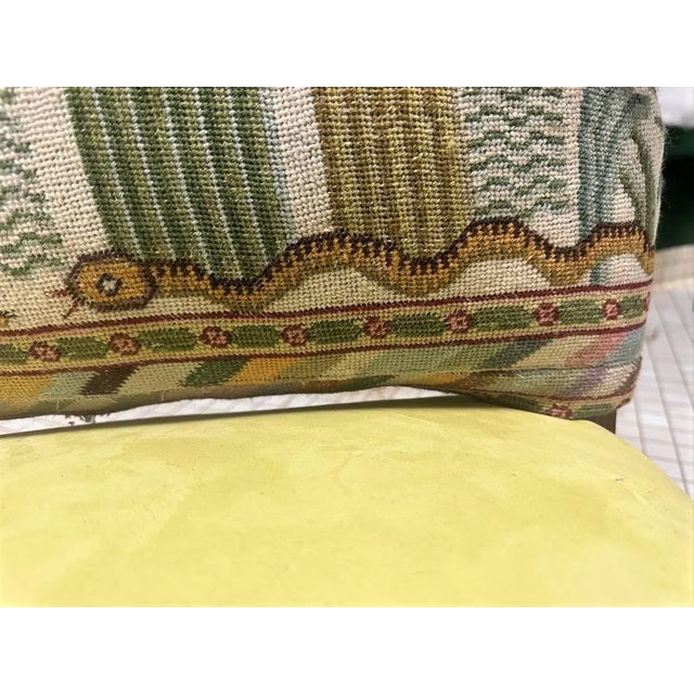 Antique Hacienda Chair With New Leather and Tapestry Upholstery For Sale - Image 12 of 13