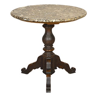 Antique Marble Top Centre Table, 1840 For Sale