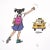 Schumacher Schumacher x The New Yorker Joana Avillez's Street Scenes Wallpaper In Multicolor On White For Sale - Image 4 of 5