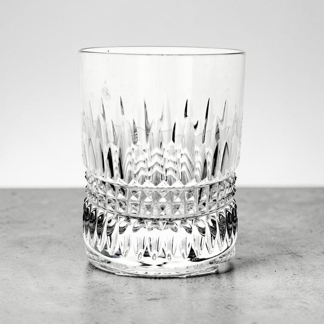 A Waterford Crystal double old fashioned glass in the contemporary Lismore Diamond pattern, handcrafted in Ireland circa...