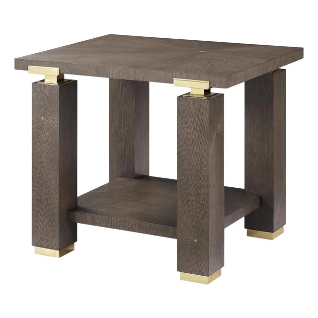 Hollywood Regency Minimalist End Table For Sale
