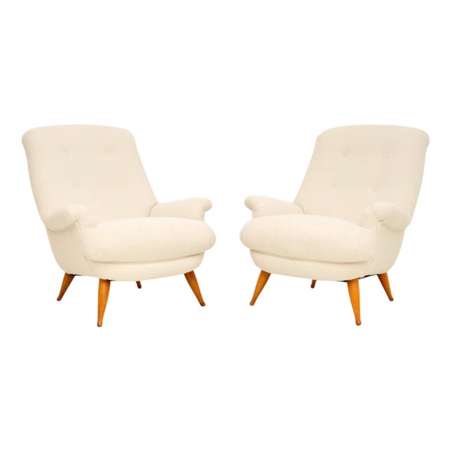 Vintage Danish Armchairs attributed to Berga Mobler, 1960s, Set of 2 For Sale
