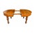 An impressive italian-made oval extendable table, crafted in the 19th century, featuring the warm tones of walnut and...