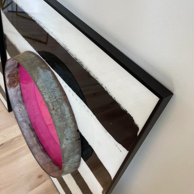 Pink Pop! Acrylic Painting on Board For Sale In Providence - Image 6 of 11