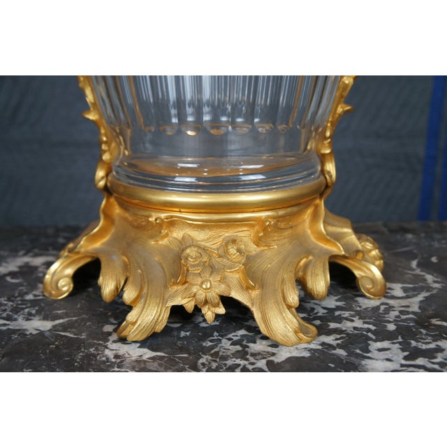 Eric Stepniewski French Louis XV Rococo Ormolu & Crystal Figural Cherub Vase For Sale - Image 10 of 12