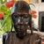 Mid 20th Century Pair of Vintage African Hand-Carved Wood Bust Sculptures, Tribal Modern Style, 16 Inches For Sale - Image 5 of 12