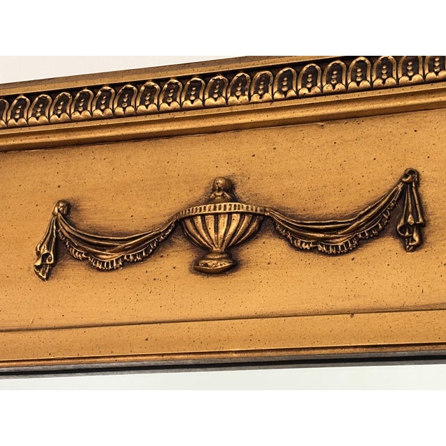 La Barge Late 20th Century French Trumeau Gold Gilt Wall Mirror For Sale - Image 4 of 8