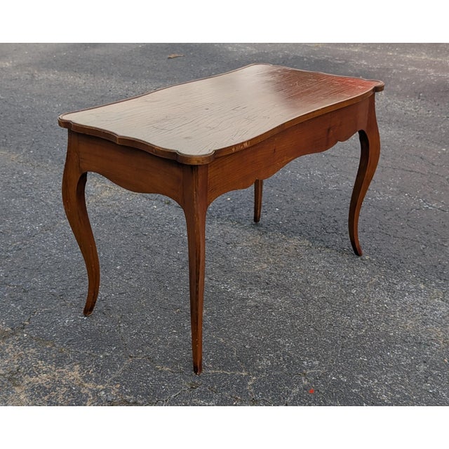 Wood Vintage Solid Mahogany Cabriole Leg Piano Bench With Partitioned Storage For Sale - Image 7 of 11