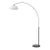 Simple Morelli Mid Century Modern Floor Lamp, 1960s - Lucite Shade, Black Nickel, Black Marble Base For Sale