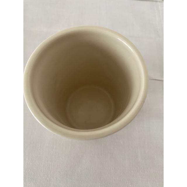 Late 20th Century Lenox Rose Manor Pink China Bathroom Tumbler - Lenox Ivory Porcelain Excellent Condition. For Sale - Image 9 of 10