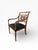 An elegant Italian Neoclassical armchair by Galimberti Lino, crafted in Italy and distinguished by its refined hand-...