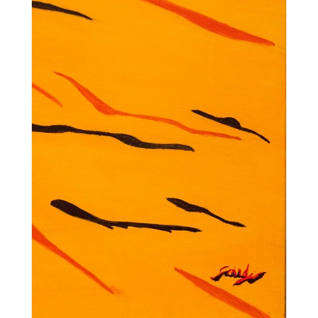 Early 21st Century Gabriella Giardi, Moto Yamaha Phil Read, Oil on Canvas, 2018 For Sale - Image 5 of 7