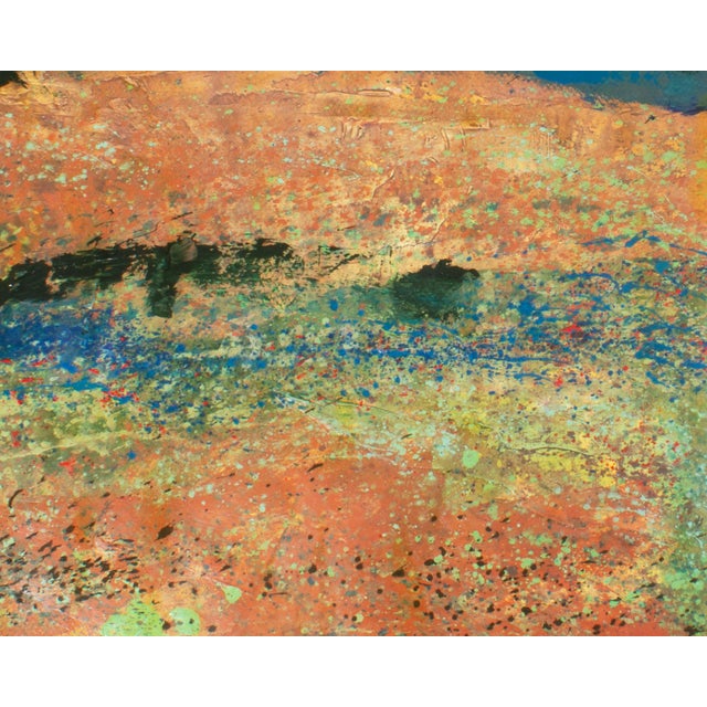 Signed 1980s Abstract Acrylic Landscape by Harry Hilson For Sale - Image 4 of 7