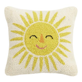 Sun Hook Pillow, 14" x 14" For Sale