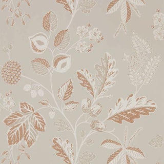 Sanderson Warwick Wallpaper in Taupe For Sale