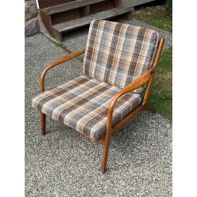 Adrian Pearsall Mid Century Modern Attributed to Adrian Pearsall Model 2315-C Armchair for Craft Associates For Sale - Image 4 of 7