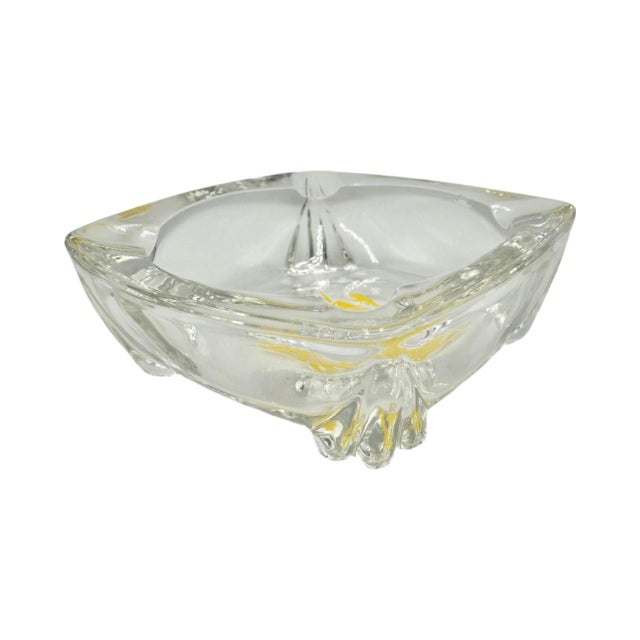 Mid-Century Modern Vintage the Carlyle Hotel Nyc Glass Ashtray Catchall Dish For Sale - Image 3 of 9