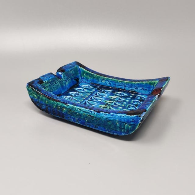 Blue Bitossi Ashtray/Catchall by Aldo Londi for Rimini Collection, 1960s For Sale - Image 8 of 8