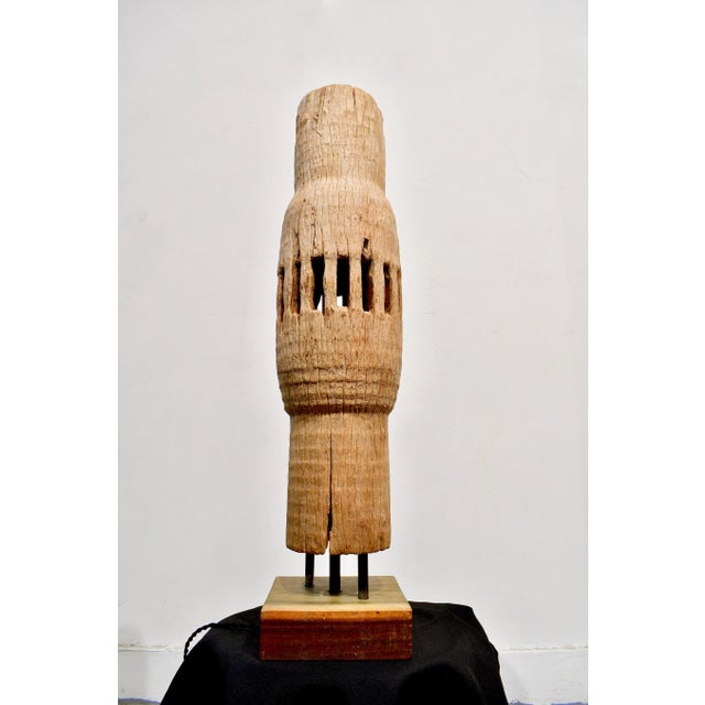 A driftwood sculpture made into an accent lamp. Red cedar wood of unknown origin and age. E17 socket.