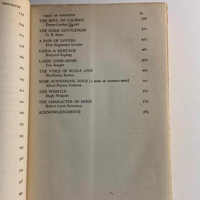 1940s 1943 Fireside Book of Dog Stories Thurber London Wolcott For Sale - Image 5 of 7