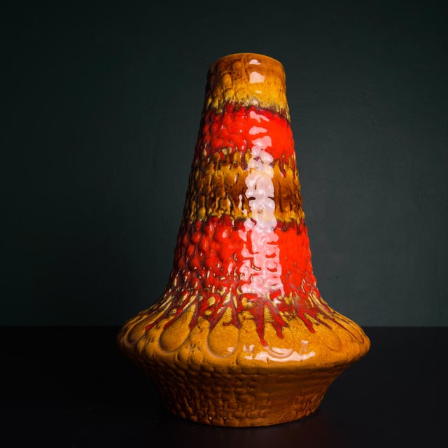 1960s Vintage Lava Ceramic Vase by Kil Liboje, Yugoslavia, 1960s For Sale - Image 5 of 15