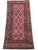 Traditional Maimana Kilim Gallery Rug, Handwoven Wool, 8x16, Rose & Chocolate For Sale - Image 3 of 11