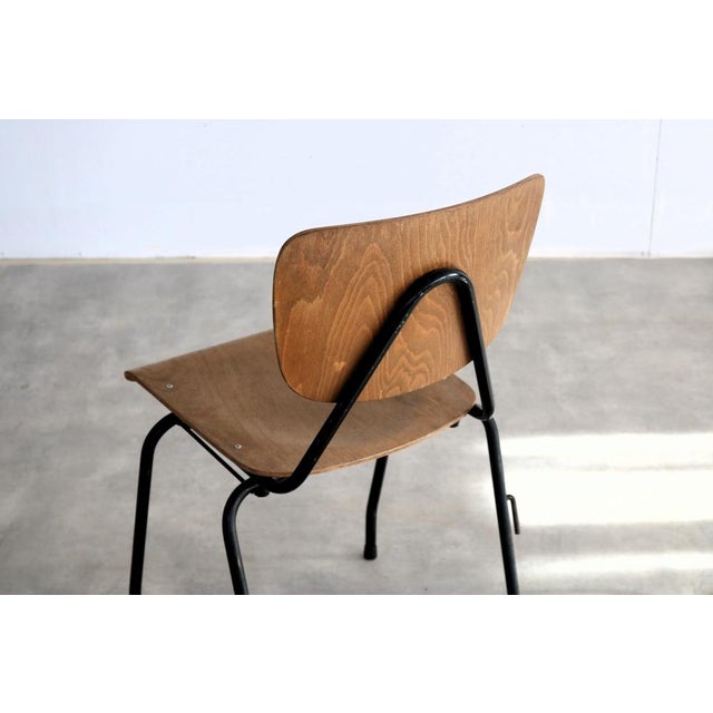 Vintage Industrial Stackable School Chair, 1960s For Sale - Image 4 of 9
