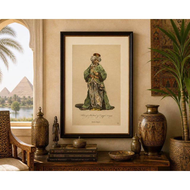 Copper European School Artist, Habit of a Bashaw of Egypt, 1749, Engraving For Sale - Image 8 of 9