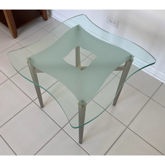 Contemporary Ethan Allen Radius Brunching Table For Sale - Image 3 of 4