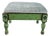 Vintage Footstool, Recovered in Brunswick Velvet For Sale