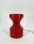 Space Age Table Lamp in Bright Red Glazed Ceramic, 1970s For Sale - Image 11 of 18