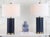 Navy Blue 26 Inch H Table Lamp in Navy - a Pair For Sale - Image 8 of 9