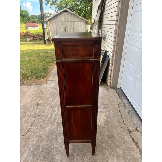 Late 19th Century French 19th Century Louis XVI Mahogany Secretaire For Sale - Image 5 of 12