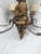 Vintage Italianate Polychrome Carved Wood Fruit & Iron 6-Light Chandelier For Sale - Image 13 of 15