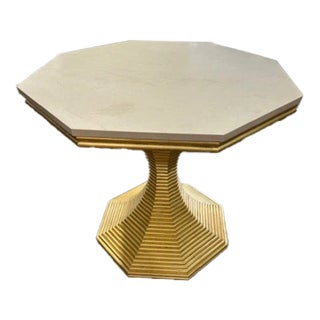 Hourglass Table - Gold For Sale