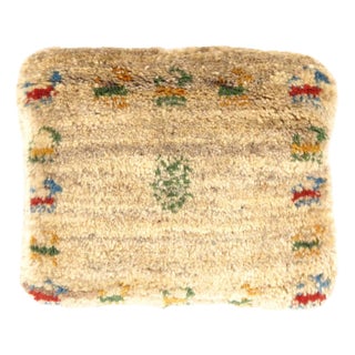 Pasargad DC Fine Hand Knotted Persian Gabbeh Pillow For Sale