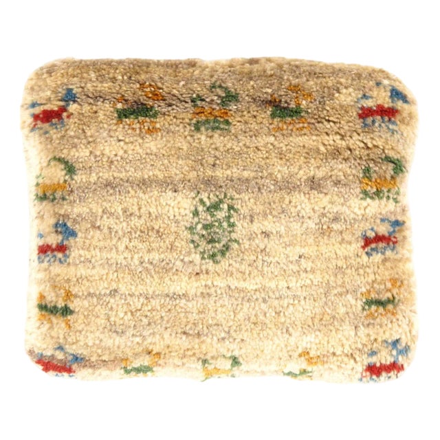 Pasargad DC Fine Hand Knotted Persian Gabbeh Pillow For Sale