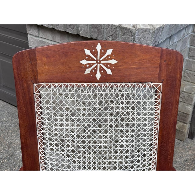 Wood Estate Tropical Plantation/ Swedish Modern Teak Adirondack Chairs - A Pair For Sale - Image 7 of 17