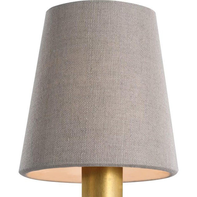 Transitional Visual Comfort Signature 4" Natural Linen Empire Shade For Sale - Image 3 of 3