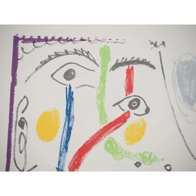 Pablo Picasso, The Taste of Happiness, Self-Portrait in a Sailor's Shirt, Lithograph For Sale - Image 4 of 6