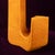 Space Age Sculptural Amber Ceramic Vase, Italy, 1970 For Sale - Image 16 of 18