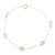 Minimal Rainbow Moonstone Chain Bracelet in 18k Yellow Gold For Sale