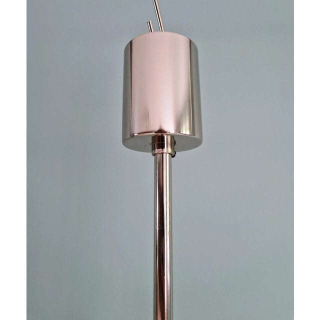 Large Space Age Chandelier in Chromed Metal attributed to Gaetano Sciolari for Boulanger, 1970s For Sale - Image 11 of 13